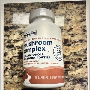 NativePath Mushroom Complex USDA Organic, Non-GMO, Vegan - 60 Capsules EXP 10/27